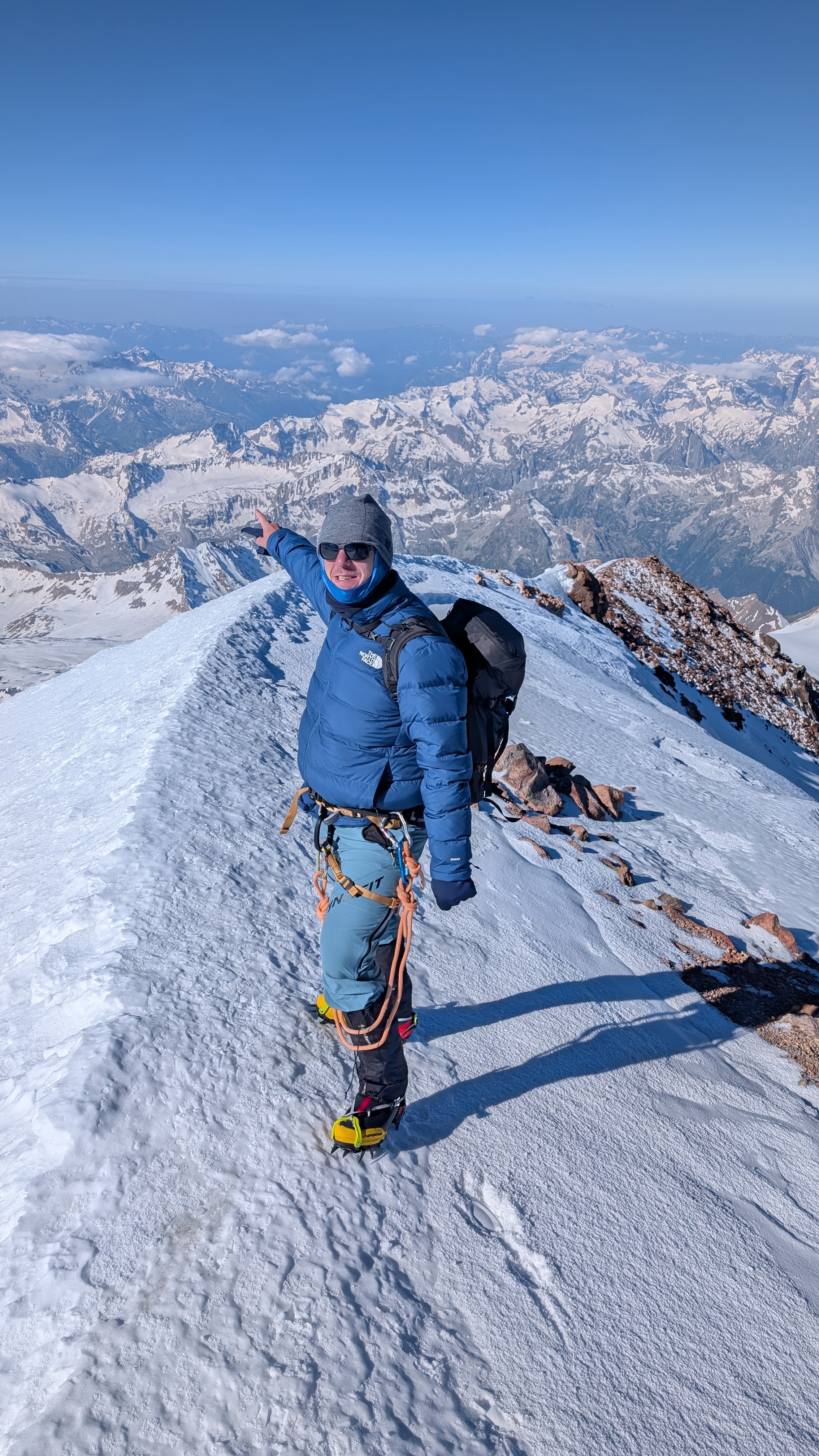 Jozef Môstka on the summit of Elbrus